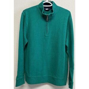 Lands End 1/4 Zip Pullover Sweater Men’s Size M 38-40 Emeral Green